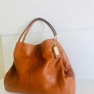 Coach Madison Phoebe Pebbled Leather Hobo Bag